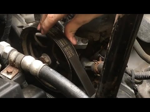 removing SERPENTINE BELT honda pilot 03, 04, 05, 06, 07, 08