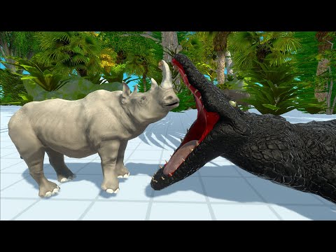 DARK PURUSSAURUS HUNTING ANIMALS IN JUNGLE