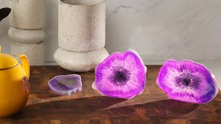 Resin Geode Coasters In 15 Minutes Or Less // Presented by BuzzFeed & GEICO