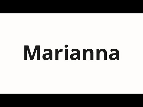 How to pronounce Marianna | Марианна (Marianne in Russian)