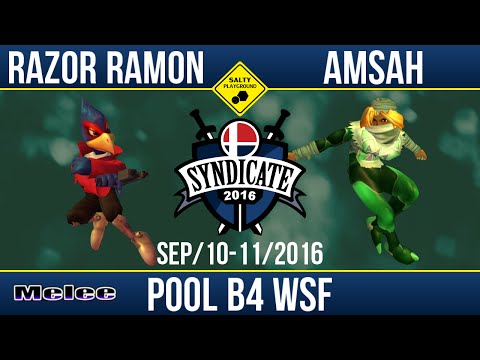 SYN2016 - Razor Ramon (Cpt. Falcon) Vs Amsah (Sheik) - SSBM Pool B4 WSF
