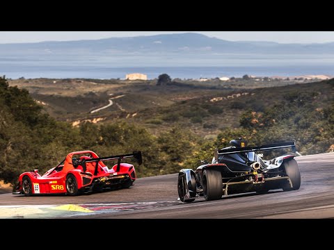 Gen 5 Praga R1 hunting Radical SR8s at Laguna Seca