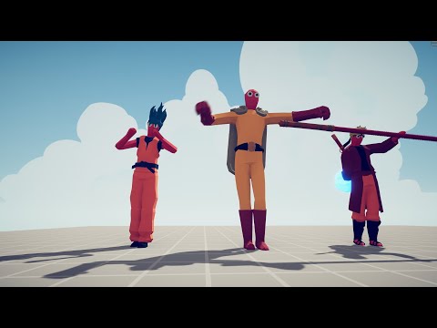 ONE PUNCH MAN & GOKU & NARUTO vs OP ARMIES TABS