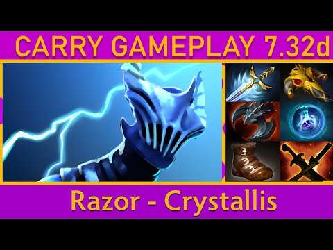 🌟Dota 2 Crystallis Razor Carry Pro Gameplay