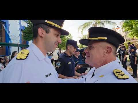 La Carlota: Reconocimientos en los 165 años de la Policía de Córdoba.
