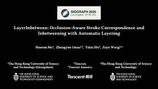 SIGGRAPH 2026 (TOG) | LayerInbetween: Occlusion-Aware Stroke Correspondence and Inbetweening