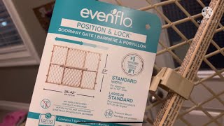 Evenflo Position & Lock / Doorway Gate HONEST Unboxing & Review