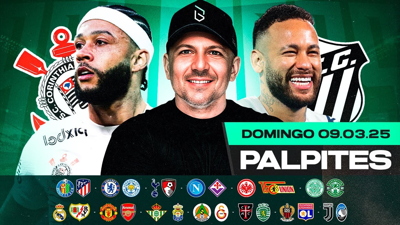 PALPITES DE FUTEBOL PARA HOJE 09 03 2025 (DOMINGO) + BILHETE PRONTO | Boleiros Tips