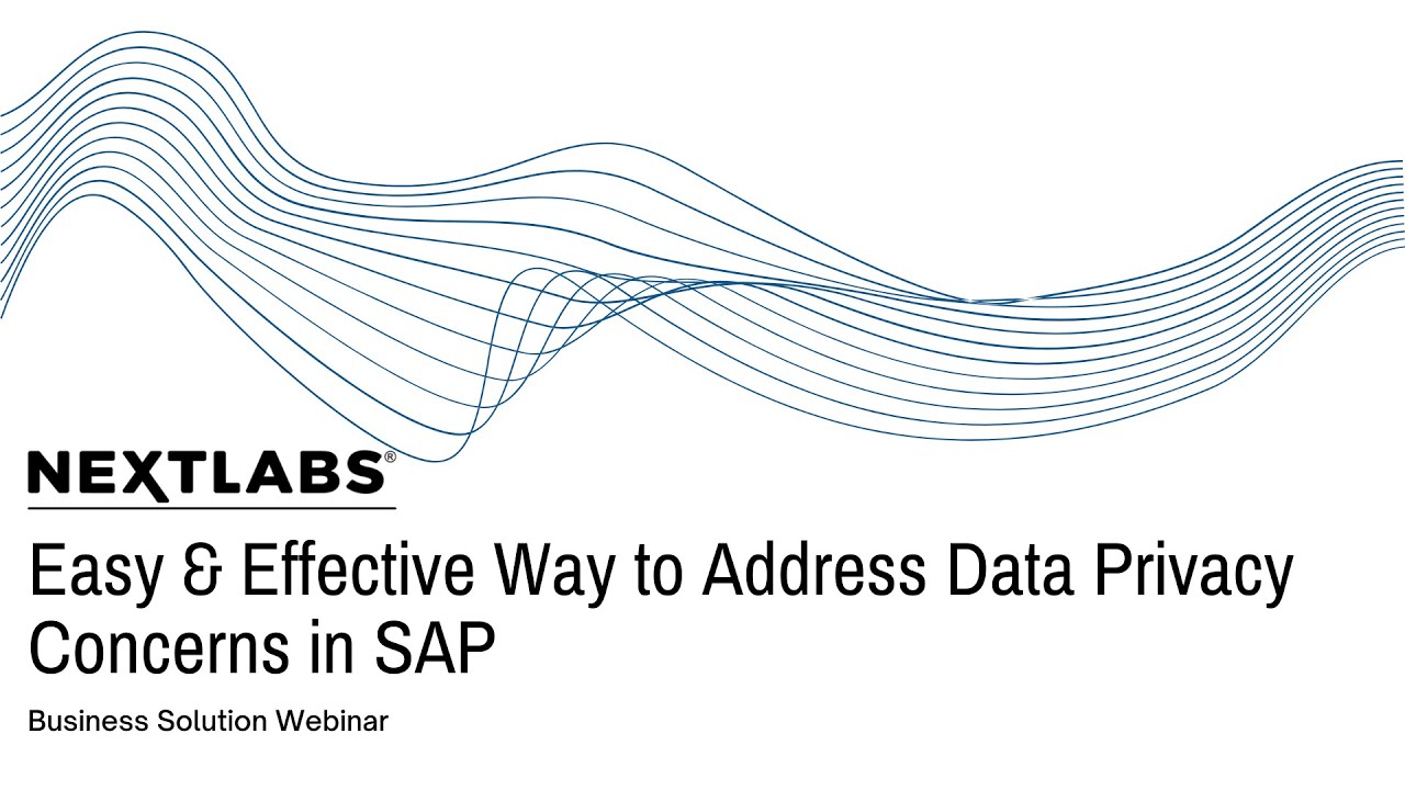 Easy and Effective way to Address Data Privacy Concerns in SAP