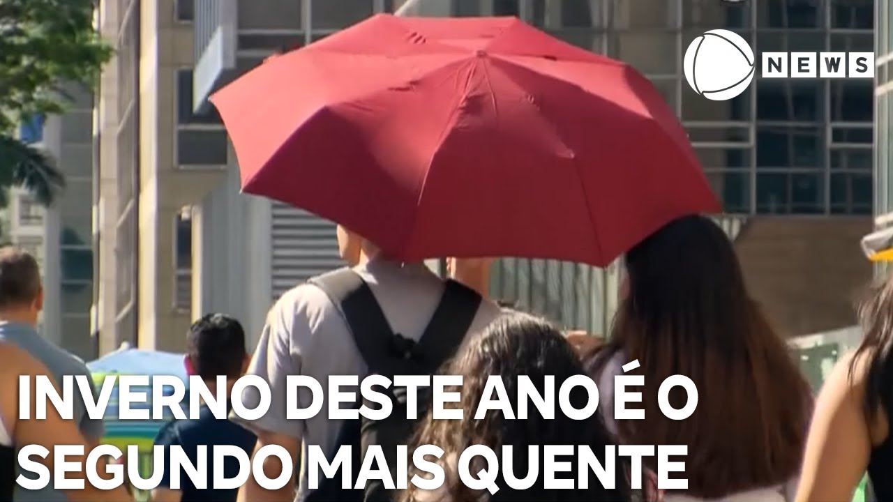 Inverno deste ano é considerado o segundo mais quente