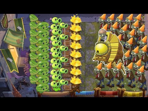Plants vs Zombies 2 Battlez - Threepeater vs Torchwood vs Melon Pult