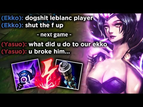 My jungler trolled & flamed me so I ended his career the very next game against him with my Leblanc.