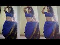 Desi Bhabi Bold Dance In Blue Saree