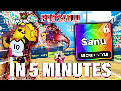 BECOME PRO SANJU In 5 MINUTES (Volleyball Legends)
