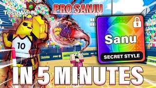 BECOME PRO SANJU In 5 MINUTES (Volleyball Legends)