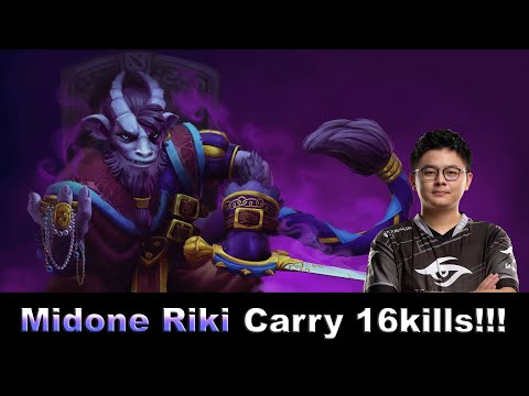 NEW PATCH!!! MIDONE RIKI CARRY 16KILLS!!!