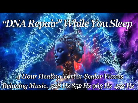 DNA Repair: 528Hz + 432Hz + 963Hz + 852Hz | Scalar Waves Heal The Whole Body & Emotional Detox