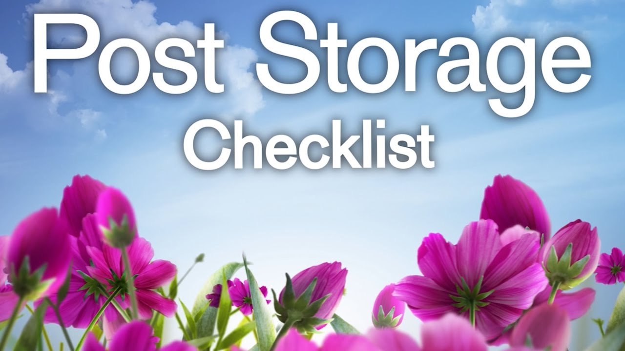 Post Winter Storage Checklist