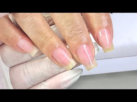 Step-by-step nail shielding on natural nails