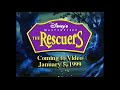 The Rescuers VHS Trailer 1977 1999 October 27 1998
