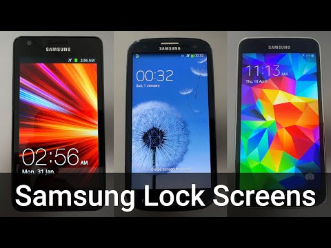 Old Samsung Galaxy Lock Screens!