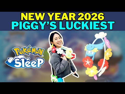 Sonno di Capodanno: il giorno più fortunato di Piggy nel sonno dei Pokémon #pokemonsleep