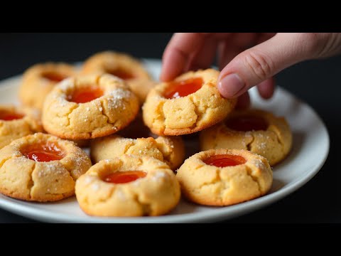 Nur 5 Minuten und Minimum Zutaten! Kekse die auf der Zunge zergehen!