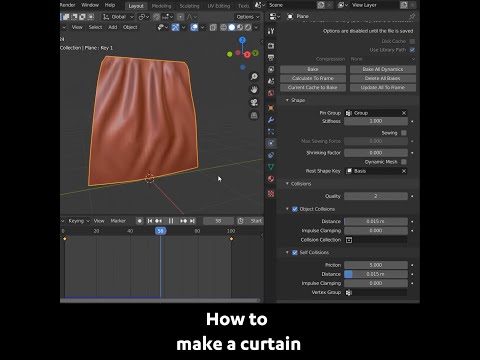 Daily Blender Secrets - How to make a curtain