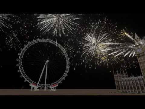 |HD| London Fireworks 2013/2014:  Firsts | FWsim