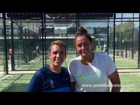 Lorie en stage de padel à Barcelone