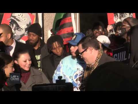 MN v. Kim Potter Trial Day 14 - After Verdict Outside Courthouse - Family & Friends of Daunte Wright