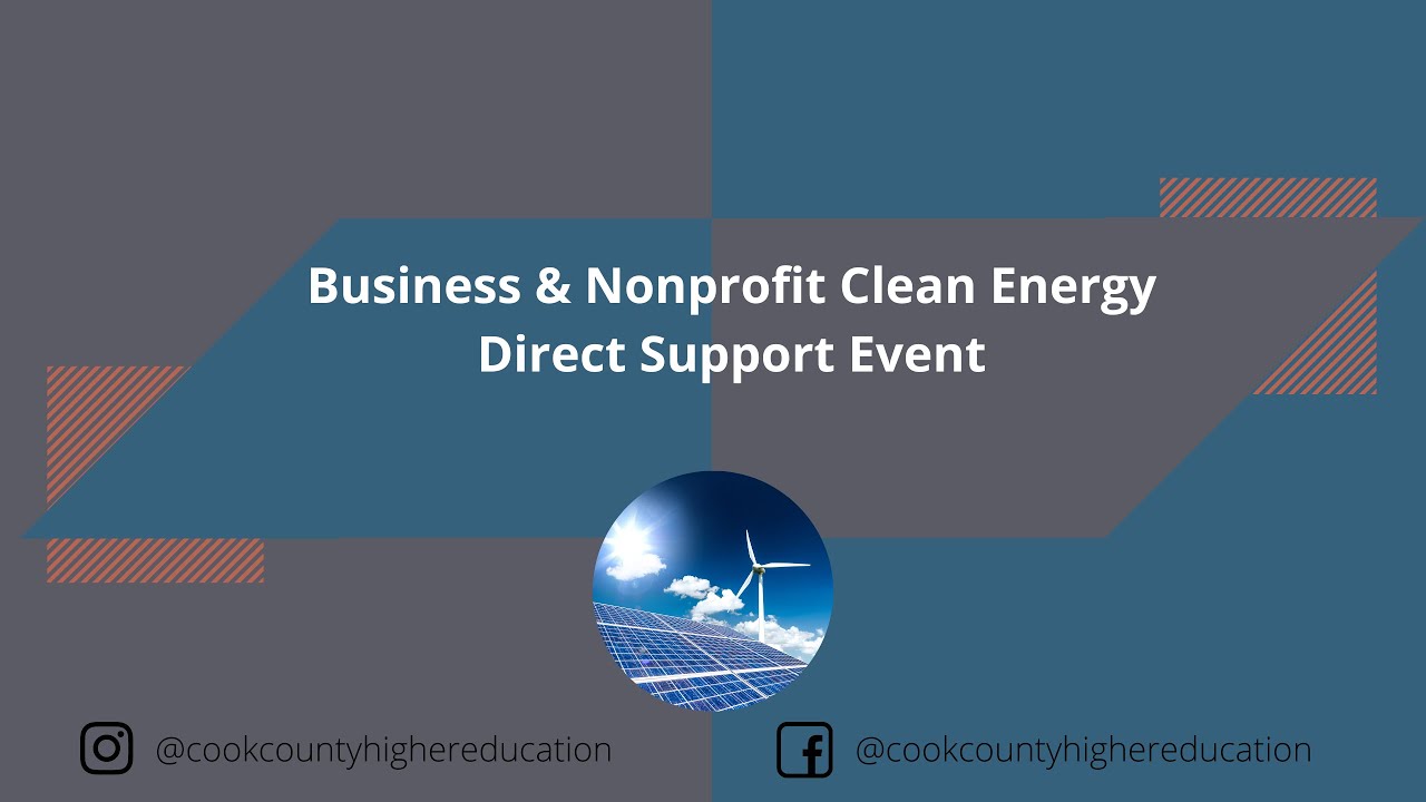 Business & Nonprofit Clean Energy Direct Support Event