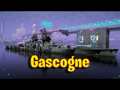 Meet The Gascogne! Tier 7 French Battleship in World of Warships Legends