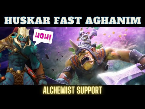 Unleashing Huskar's True Potential with Fast Aghanim's as Alchemist Support