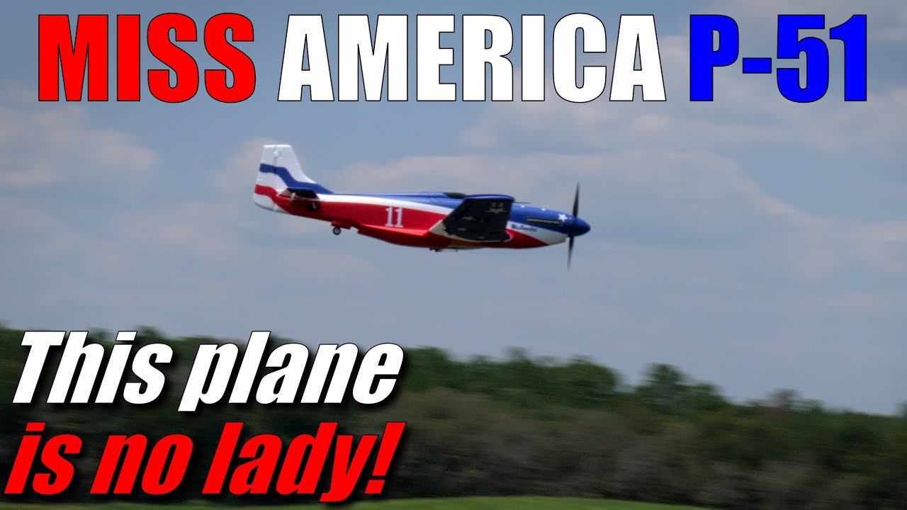 FMS 1100mm Miss America P-51 Mustang PNP with Reflex V2 • 4th of July BONUS VIDEO