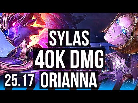 SYLAS vs ORIANNA (MID) | Penta, Legendary, 19/4/8, 40k DMG | KR Master | 25.17