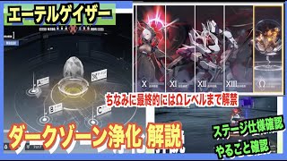 【エテゲザ】ダークゾーン浄化 やり方・今後の流れを解説【エーテルゲイザー】【深空之眼-Aether Gazer -】