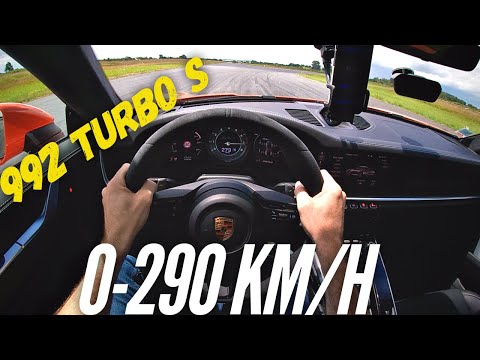 Porsche 992 Turbo S : 0-290 km/h !