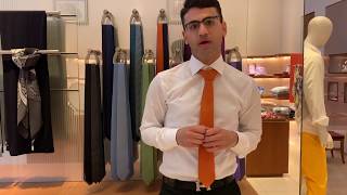 WINDSOR KNOT: How to tie a Windsor knot (FT. HERMES SILK TIE)