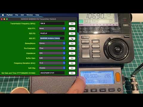 Arduino NANO 33 IoT and Wi-Fi Setup with Python App Remote Control for QN8066