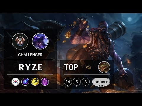 Ryze Top vs Renekton - KR Challenger Patch 9.24