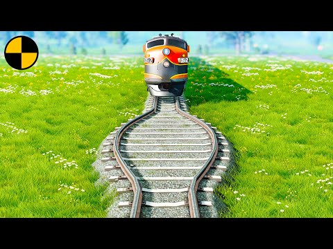 Trains vs Wide Rails 😱 BeamNG.Drive