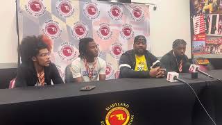 Cambridge-South Dorchester boys basketball press conference Maryland Class 1A state final 03/16/24