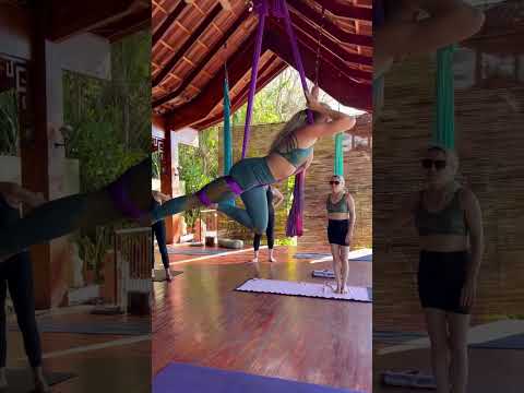 Aerial Yoga Hammock Flip and Trick Tutorial w/ Lindsay Nova