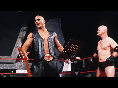 Goldberg interrupts The Rock’s rock concert: Raw, April 21, 2003