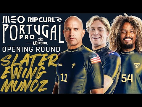 Kelly Slater, Ethan Ewing, Carlos Munoz | MEO Rip Curl Pro Portugal Opening Round Heat Replay