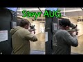 AR guys shoot a Steyr AUG for the first time