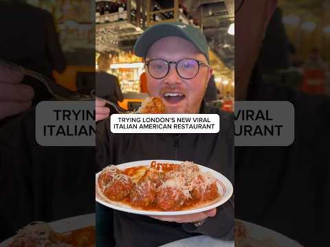 LONDON’S new family owned Italian American restaurant! #london #food #foodie #foodlover #shorts