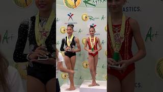 Eva Sholoshenko 1st place 🥇 level 8 at Rhythmic Art invitational 2026 #gymnastics #usa 