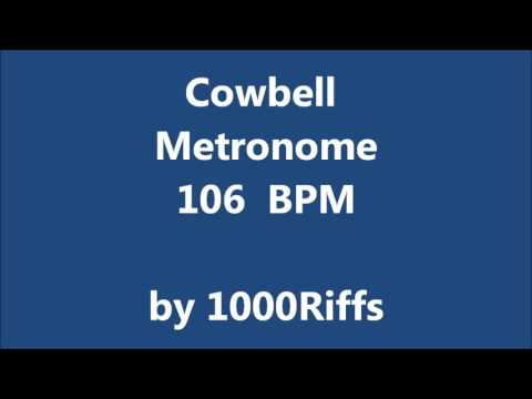 Cowbell Metronome 106 BPM - Beats Per Minute